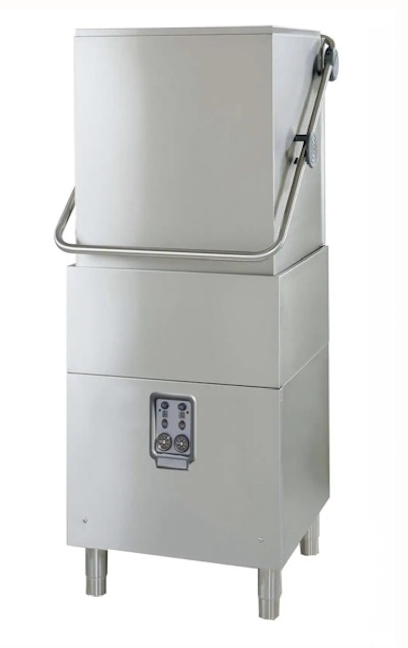 Dishwashers with hoods