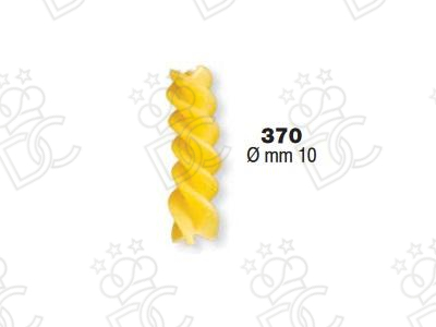 Filière en PTFE N. 370 pour Fusilli (3 spirales) 10 mm