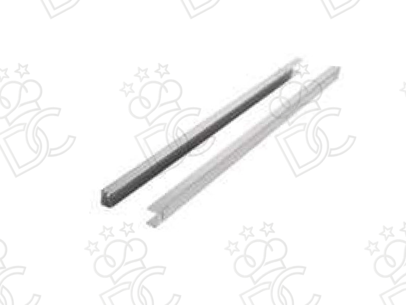 Coppia guide in acciaio inox a “U”
