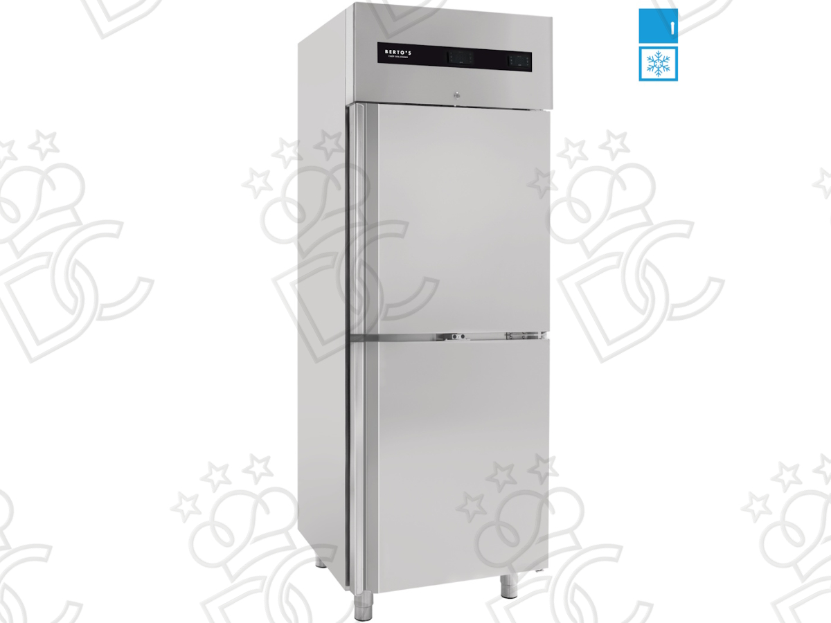 Armadio frigorifero doppia temperatura 700L - Temperatura: Positiva + Negativa - Temp. Lavoro:-2/+8 °C - -18/-22 °C - Linea: Gastronomia