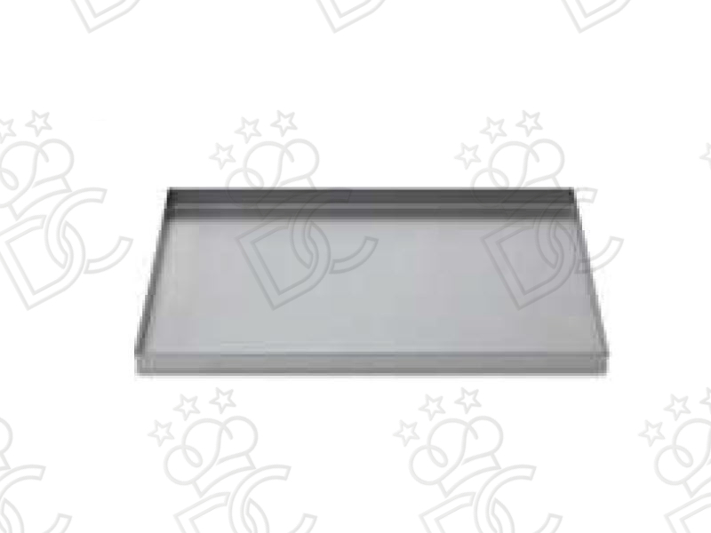 Aluminized steel tray 8/10 EN60x40 h30mm
