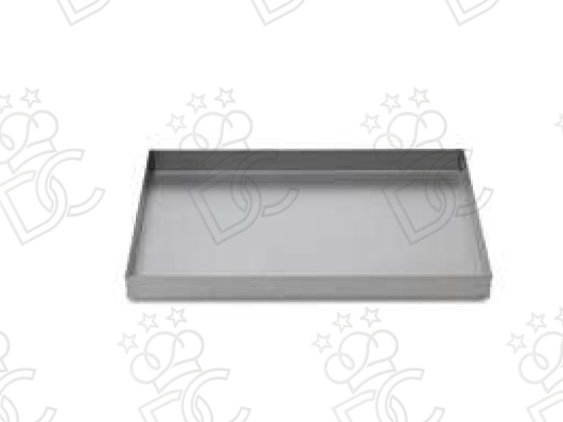 Aluminized steel tray 8/10 EN60x40 h50mm