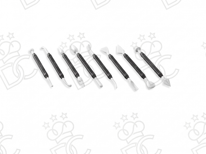 Set 8 Strumenti per 3D Modeling di Pasta di Zucchero