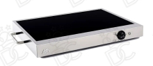 Professional countertop fry-top in vitroceramic - smooth surface - with handles