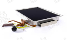 Built-in Fry-Top - smooth glass-ceramic surface - with drip tray, remote control, and frame