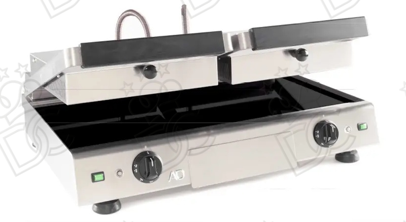 Double glass-ceramic plate 3 kW – smooth bases and smooth lids