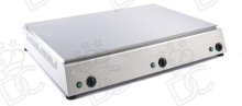 Cuiseur à piadinas professionnel en acier inox - pour N°6 piadinas de Ø30 cm