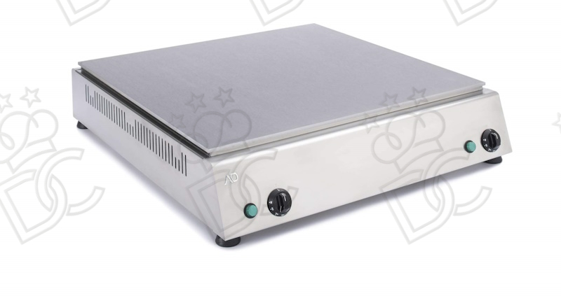 Cuiseur à piadinas professionnel en acier inox - pour N°4 piadinas de Ø30 cm