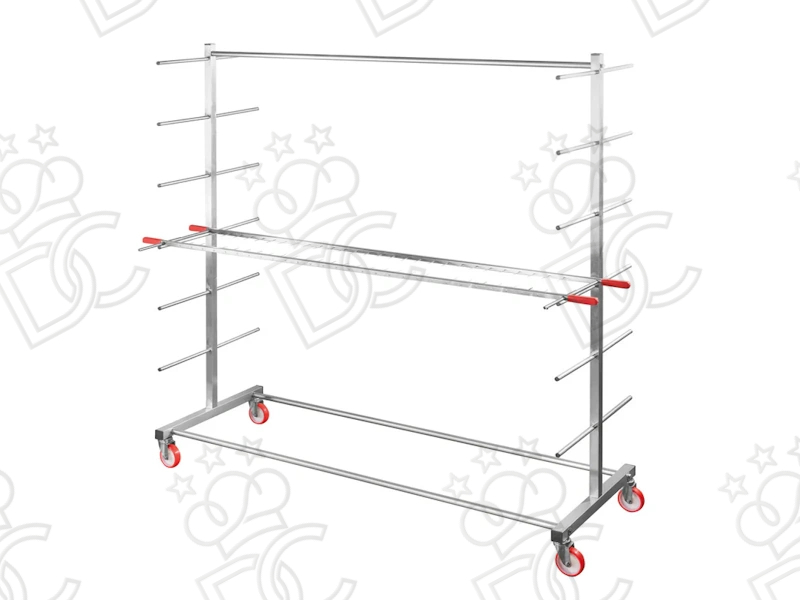 Carrello per gira panettoni mt 1,5