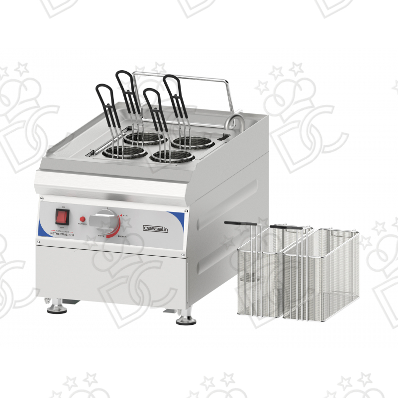 Electric countertop pasta cooker - 9 L capacity - with tap