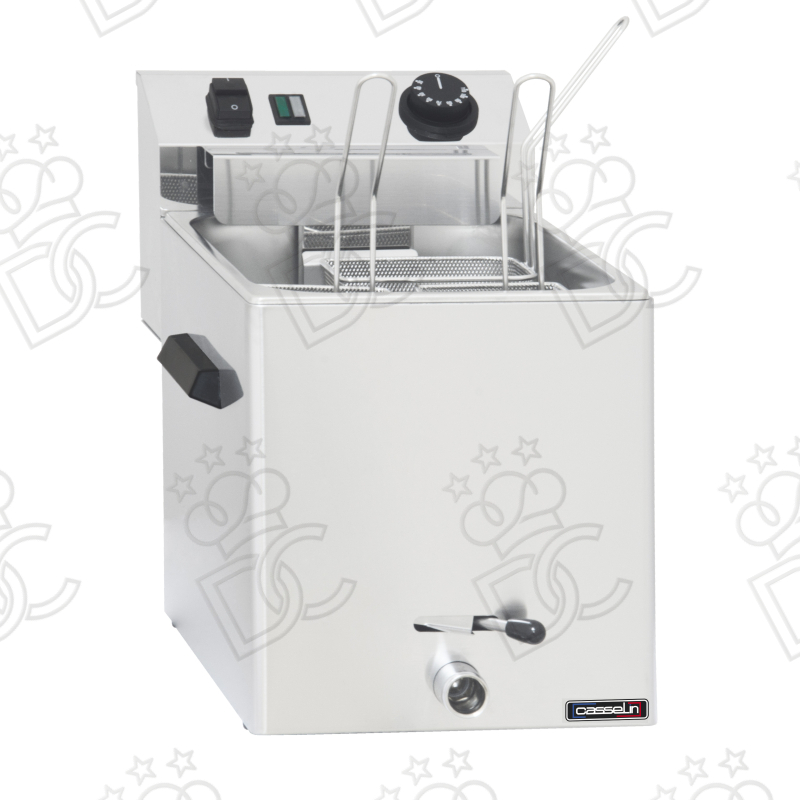 Electric countertop pasta cooker - 8 L capacity - with tap