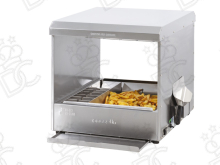 Pass-through chip warmer with double heating M
