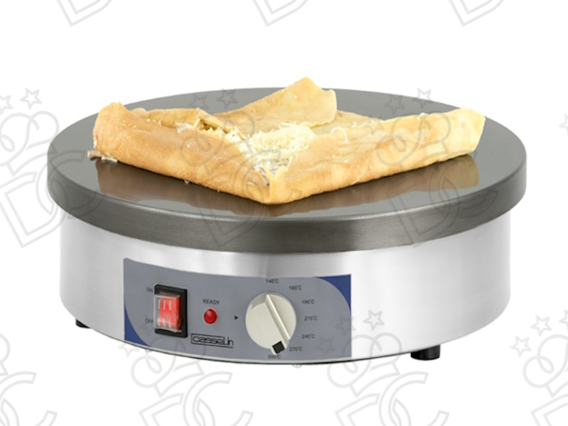 Premium electric crepe maker Ø40 cm - cast iron cooking surface