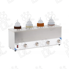Sauce warmer with four containers - bottle capacity 1 L
