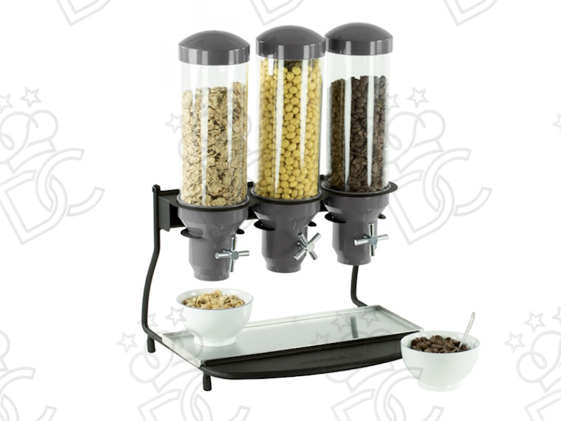 Distributeur de céréales et muesli - 3 tubes de 3 litres