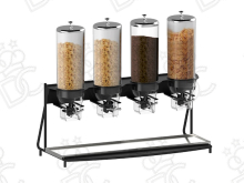 Distributore di cereali - 4 tubi da 5 litri