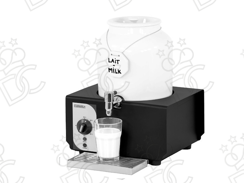 Distributeur de lait chaud en porcelaine 10 L