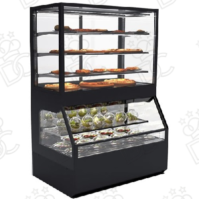 Vitrine d’exposition module inférieur froid - module supérieur chaud H180