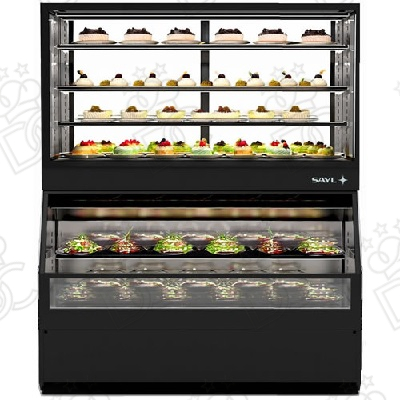 Vitrine d’exposition module inférieur froid - module supérieur froid H180