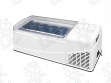Conservateur à glace professionnel de comptoir Mega - 4 bacs 6,5 L