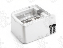 Conservateur à glace professionnel de comptoir Mini - 2 bacs 6,5 L