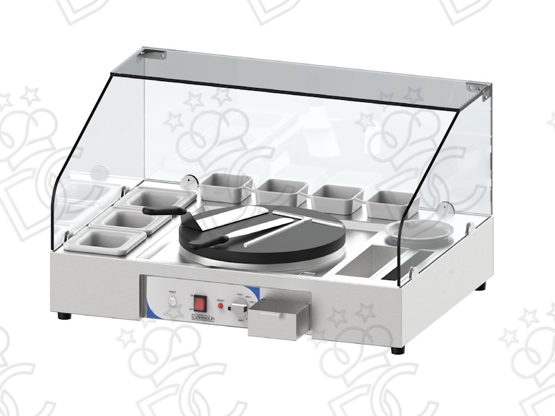Worktop with integrated crepe maker Ø40 cm