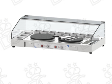 Worktop with integrated double crepe maker Ø40 cm