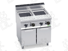 Gas cooker on neutral compartment - double tank - capacity 25+25 litres