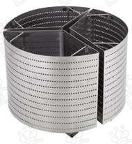 3 perforated baskets 1/3 for 100-litre pot - Dimensions Ø560x300h