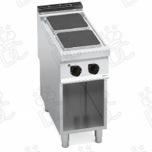 Electric stove with 2 hotplates