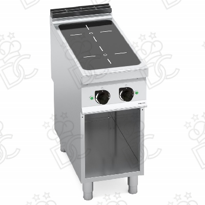 Cuisinière à induction 2 zones sur compartiment ouvert