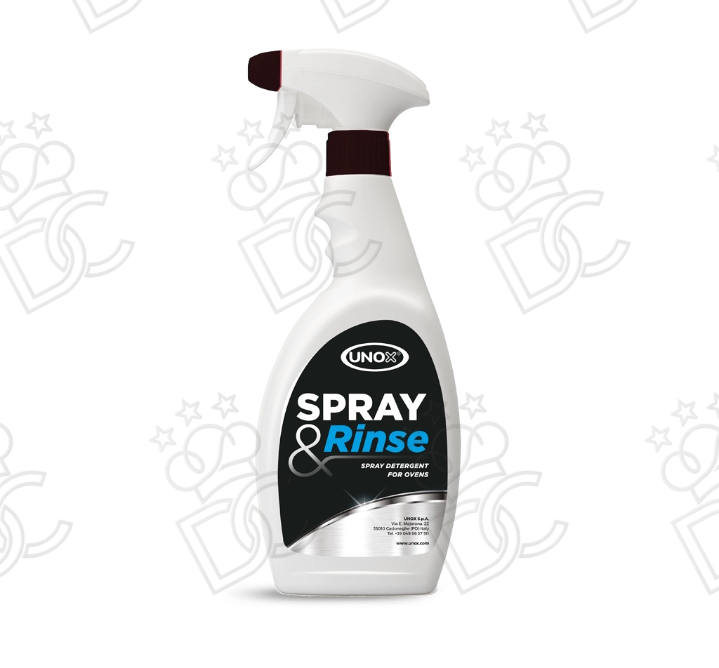 SPRAY&Rinse - Detergente spray per la pulizia manuale di qualunque forno - 12x0,75lt