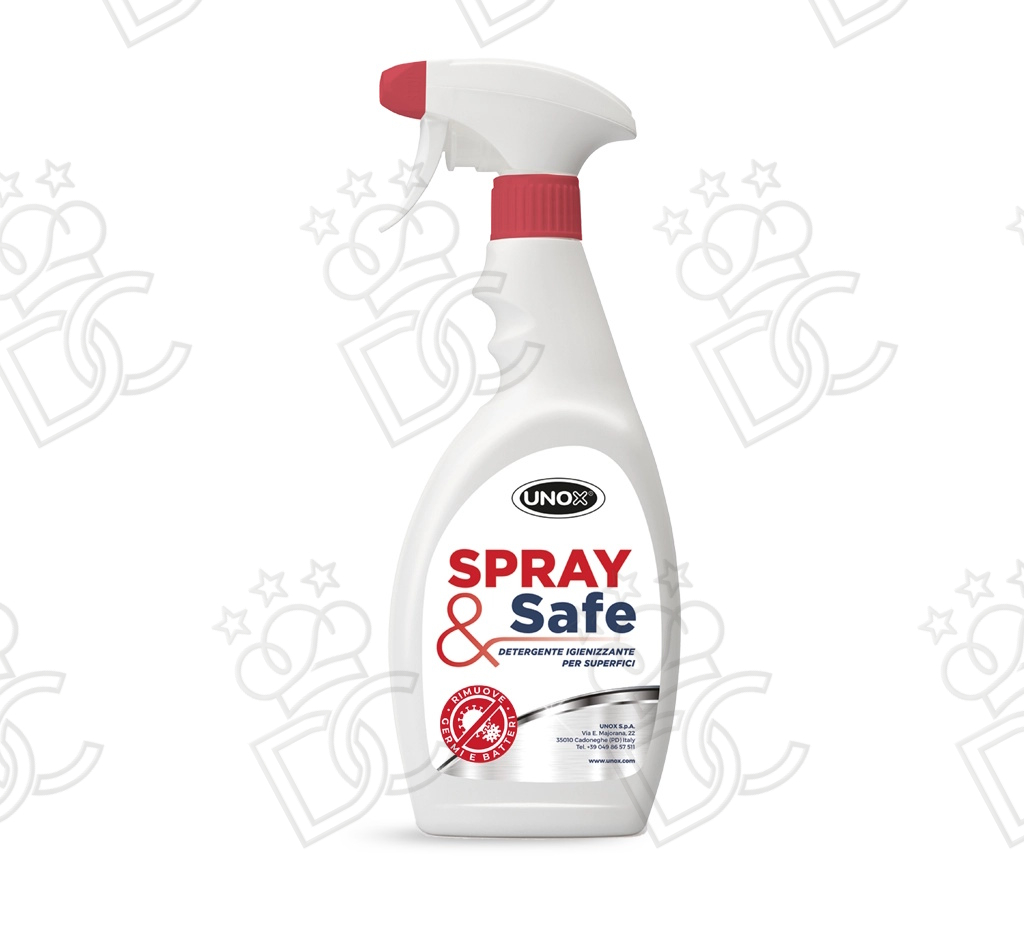 SPRAY&Safe - Spray detergente igienizzante per superfici - 12x0,75lt