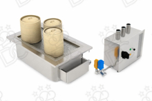 Cuiseur vapeur électrique Dim Sum - 3 postes GN 1/1 - capacité cuve 24 l - kW 3,5