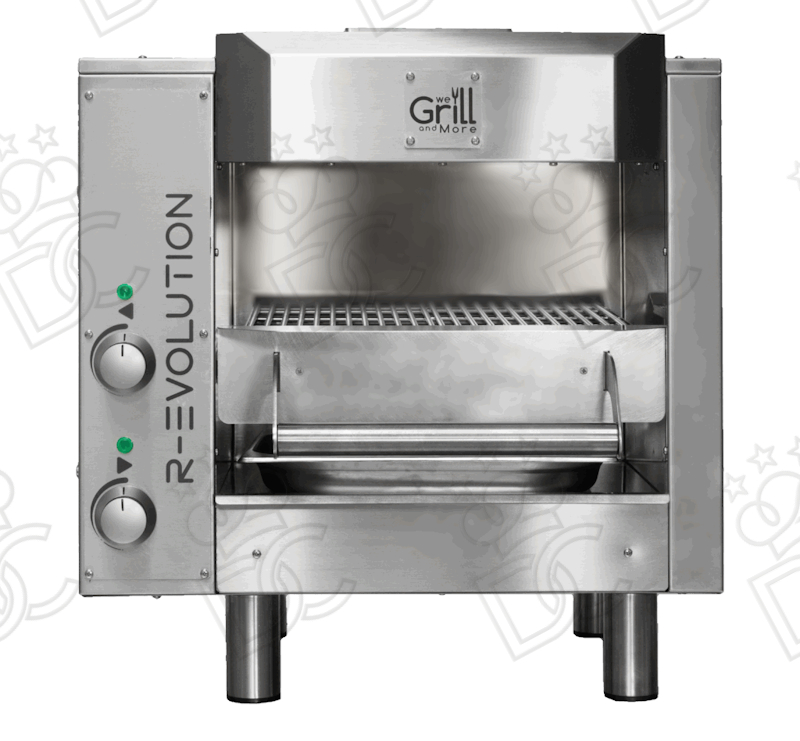 Professional electric Broiler Grill R-EVOLUTION E2 - 2 glass-ceramic plates 2.5 kW/h