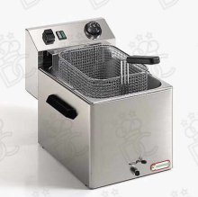 Friteuse électrique de comptoir - capacité 7 litres - avec robinet de vidange d’huile