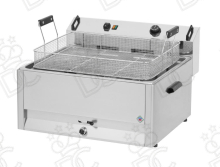 Friteuse électrique pour pâtisserie - capacité 30 L - avec robinet de vidange d'huile