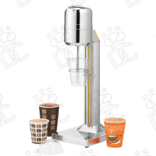 Single mixer for take-away milkshakes