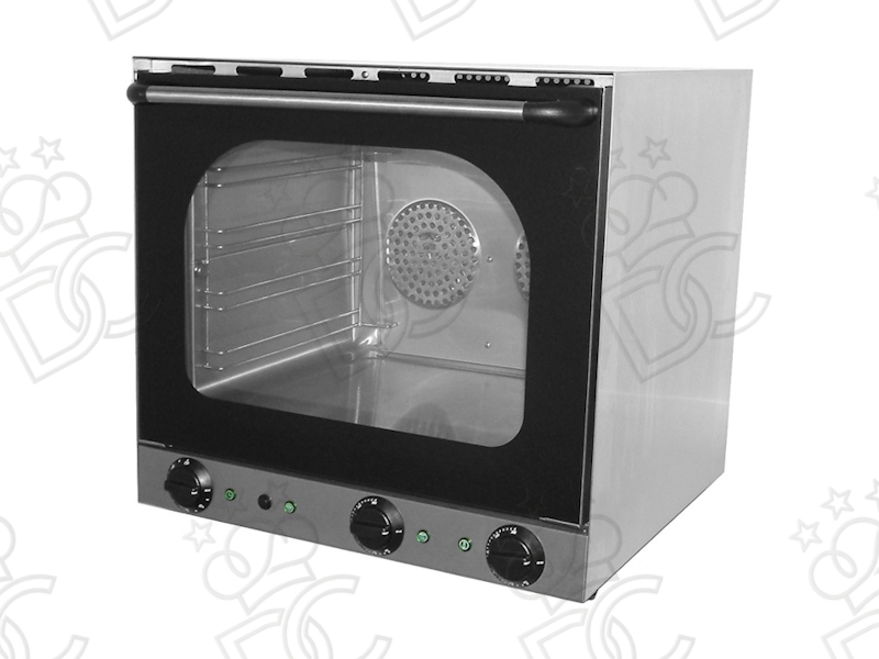Forno a convezione S 4 - Capacità n. 4 teglie in alluminio cm 44x31,5