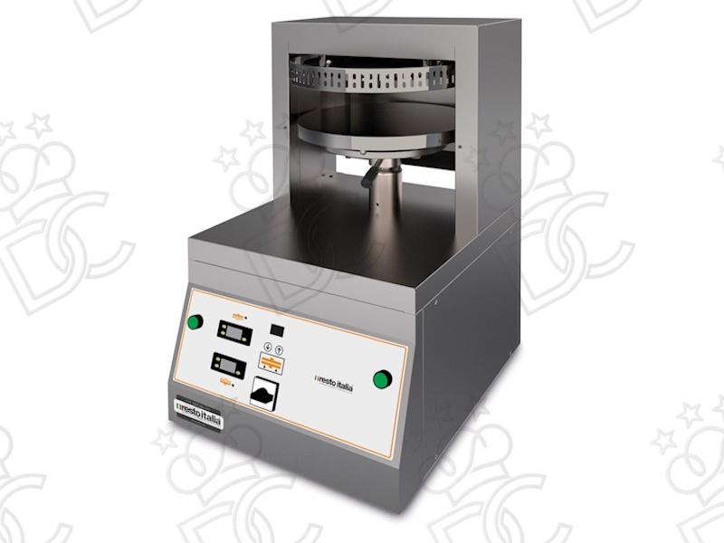 Formatrice a caldo per pizza  - Piatto svasato - Diametro max Cm 33 - pizza con bordo