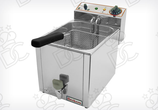 Friteuse électrique de comptoir - capacité 10 litres - cuve amovible - avec robinet de vidange d'huile