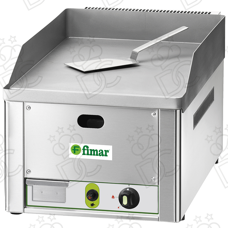 Smooth Sandblasted Steel Surface Gas Fry-Top