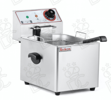 Friteuse électrique à induction - capacité 8 litres - avec robinet de vidange d’huile