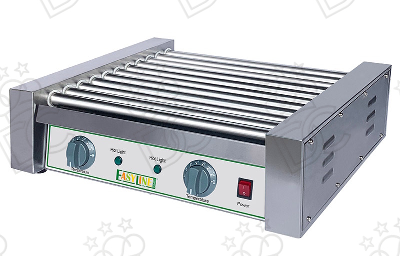 Roller grill hot dog cooker