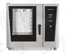 Four à convection - 6 plaques GN 1/1 ou 5 plaques EN 60x40 - Production de vapeur directe - Alimentation au gaz