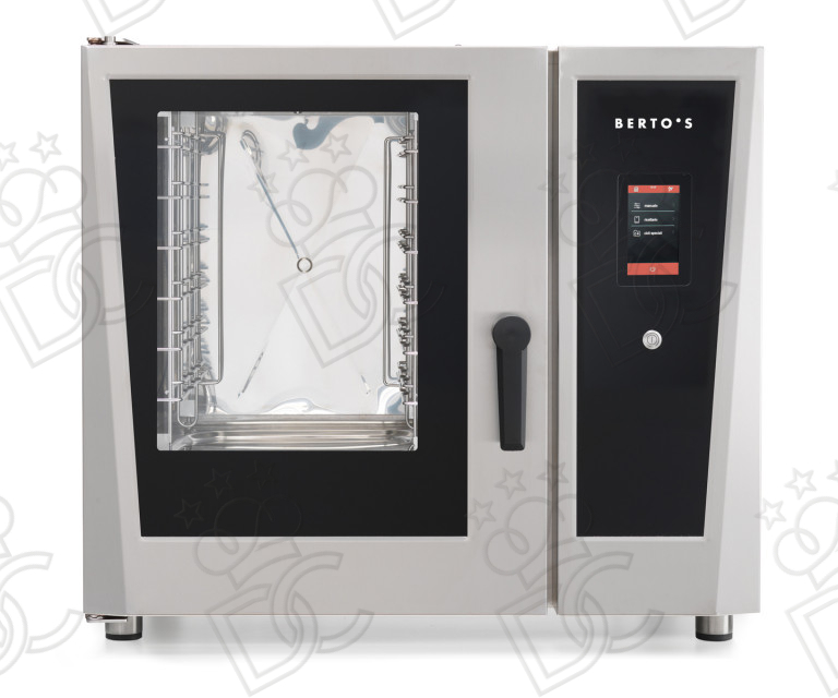 Four à convection - 6 plaques GN 1/1 GN - Production de vapeur directe - Alimentation au gaz