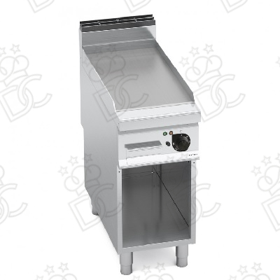 Electric Fry-Top half module with smooth stainless steel plate