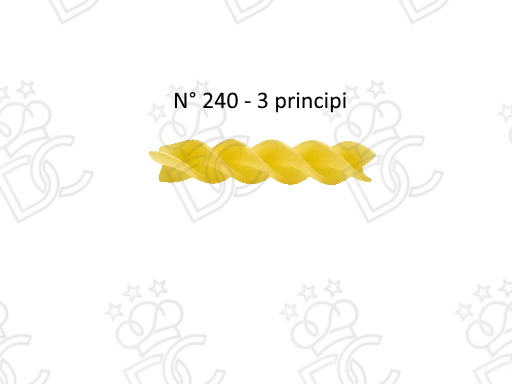 Filiera n. 240 en bronze pour fusilli (3 filets)