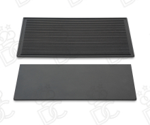 Plaque grille double usage GN 1/1 en aluminium antiadhésif