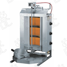 Gas gyros machine with 3 vertical burners - meat capacity 25/30 kg